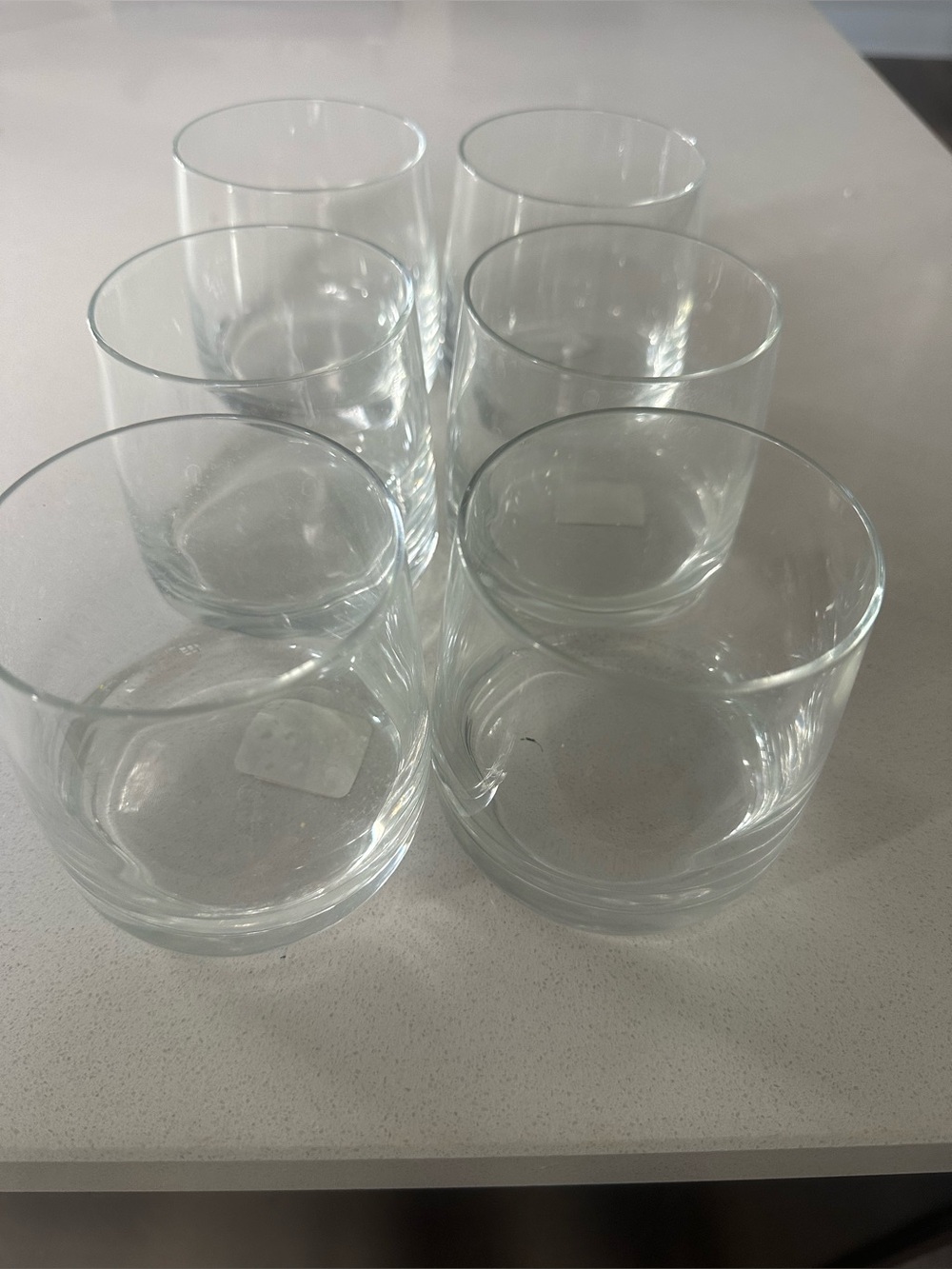 Pottery Barn Clear Glass Whiskey Set - 8 Pack